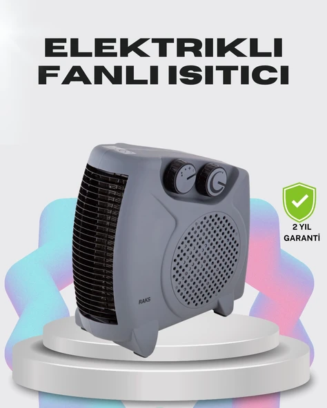 Çok Fonksiyonlu Fanlı Isıtıcı Isıtma Soğuk Hava Üfleme Özellikli ürün görseli 1