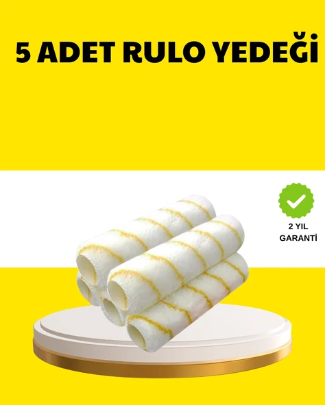 5’Li İnce İşçilik Boya Rulo Seti Pürüzsüz Eşit Kaplama ürün görseli 1