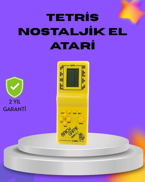 Klasik Tetris Oyunu El Konsolu – Taşınabilir Pil İle Çalışan El Aterisi ürün görseli 1