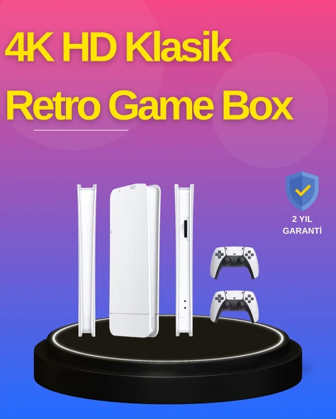 Hdmı Çıkışlı Kablosuz 2 Kollu 4K Oyun Kutusu ürün görseli 1