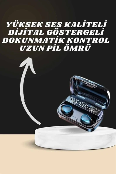 Yeni Model Akıllı Saat Kulaklık Kampanyası Nabızz Ölçer Bluetooth Bağlantılı Uzun Pil Ömrü ürün görseli 1