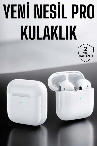 Yeni Nesil Bluetooth Kulaklık Uzun Pil Ömrü Beyaz ürün görseli 1
