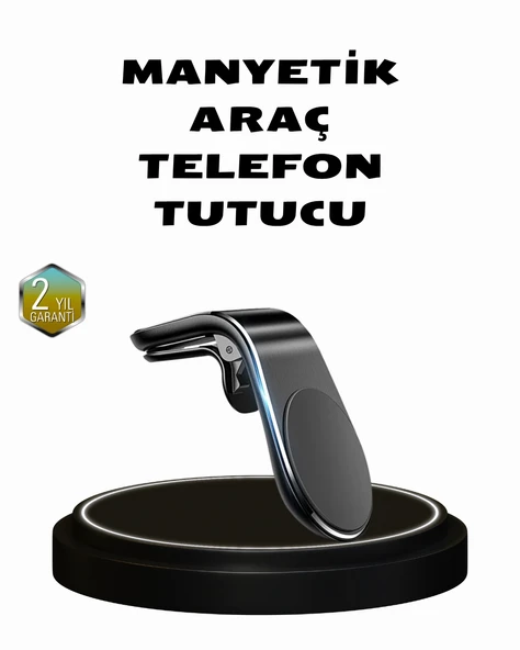 360° Dönebilen Manyetik Araç Telefon Tutucu Sarsıntısız Şık Tasarımlı ürün görseli 1