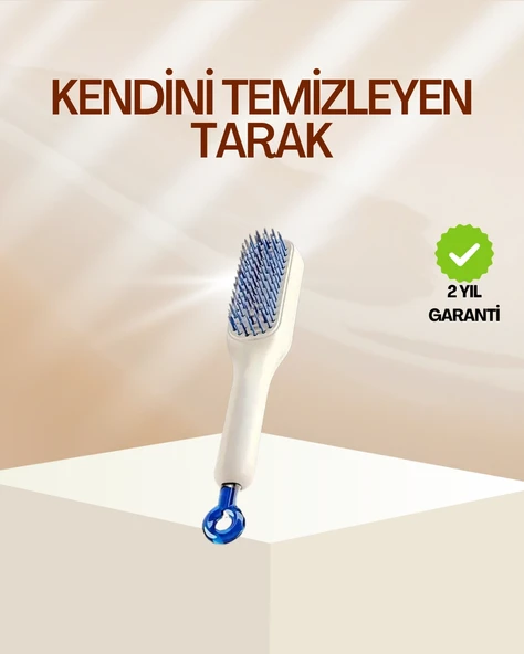 Pratik Mekanizmalı Saç Tarağı – Kendi Kendini Temizler, Taşınabilir ürün görseli 1