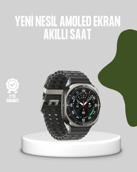 Akıllı Saat Kablosuz Şarj Arama Cevaplama Geniş Ekran Desteği ürün görseli 1