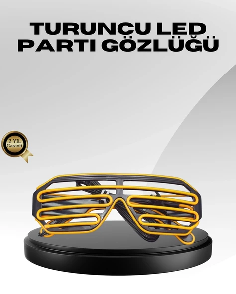 Işıklı Tasarımlı Led Gözlük Eğlence Aksesuarı ürün görseli 1