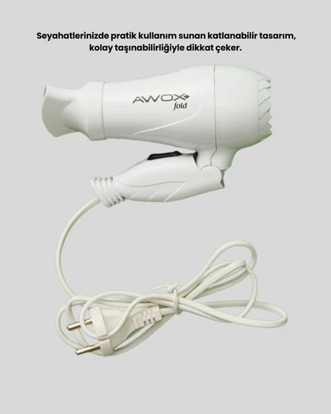 Awox Fön Beyaz - Resim 4