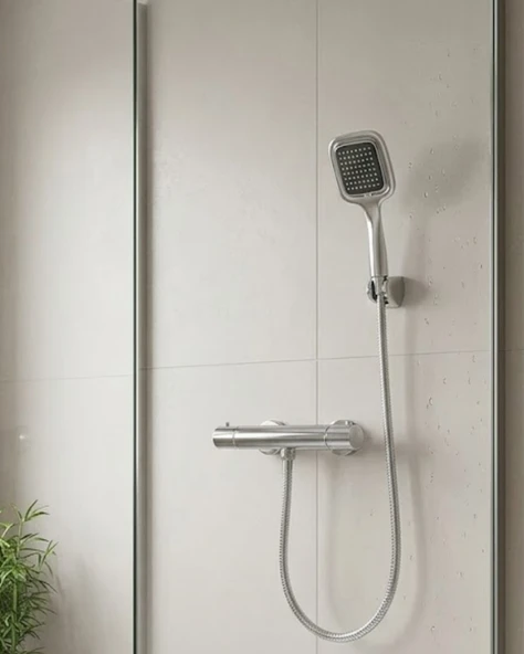Çok Fonksiyonlu Siyah El Duşu Seti Spiral Hortum Duş Askısı Banyo Duş Başlığı ürün görseli 1