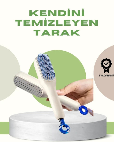Anti-Statik Saç Tarağı – Kolay Temizlenebilir, Silikon Masaj Uçlu, Kompakt Boyut ürün görseli 1