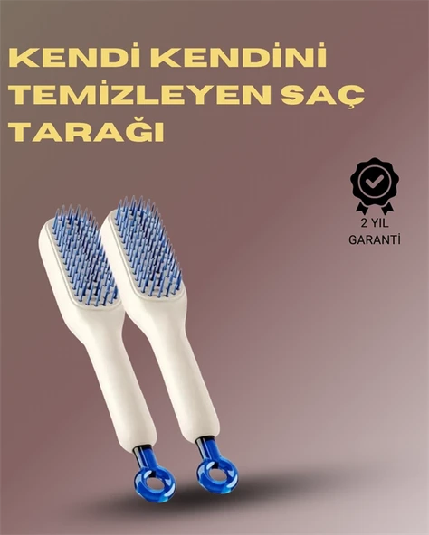 Kendini Temizleyen Masajlı Saç Tarağı – Anti-Statik, Ergonomik Tasarım ürün görseli 1