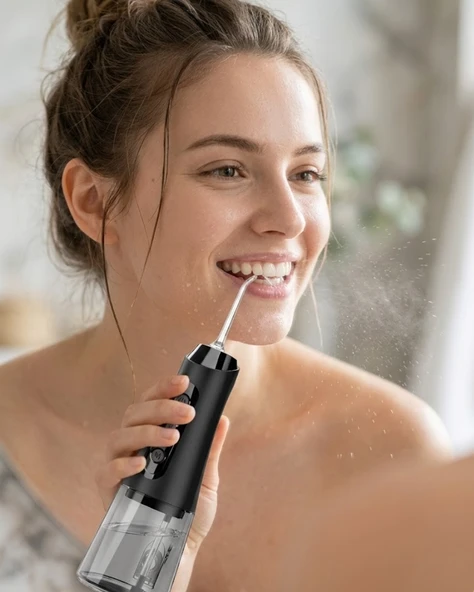 Ağız Duşu 4 Modlu 5 Başlıklı Şarjlı Temizlik Makinesi ürün görseli 1