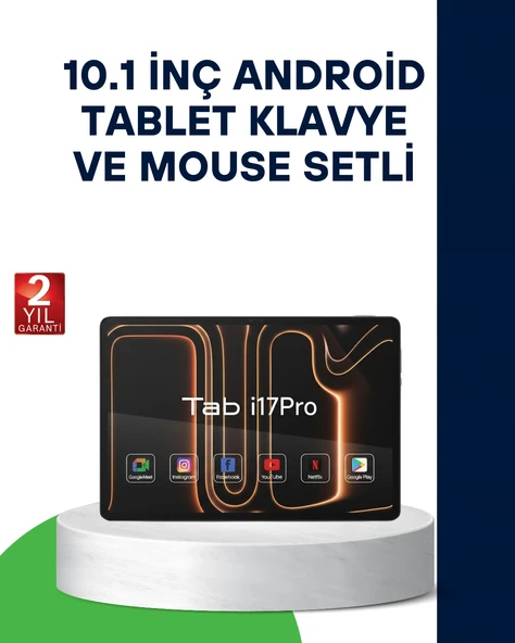 10.1 İnç Android Tablet Klavye Mouse Setli 5G Destekli ürün görseli 1