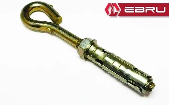 Gömlekli Kancalı Kapalı Çelik Dübel M6 - 10 Adet ürün görseli 1