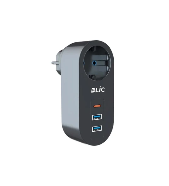 Ftr-07 2Xusb 1Xtypec Termal Akım Korumalı Isıya Dayanıklı Tekli Priz ürün görseli 1