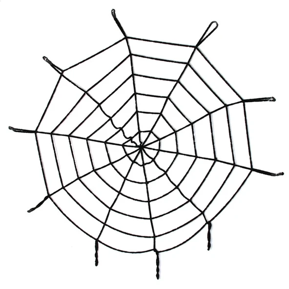 Halloween Cadılar Bayramı Örümcek Ağ Dekor Siyah 1.5 Metre ürün görseli 1