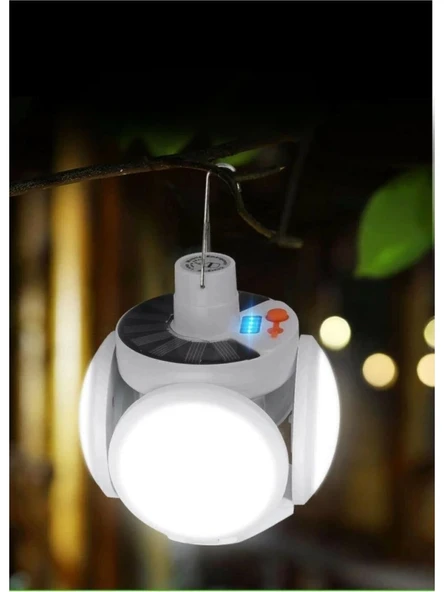P-038 Solar Güneş Usb Sarjli 5 Kanatlı - Resim 3