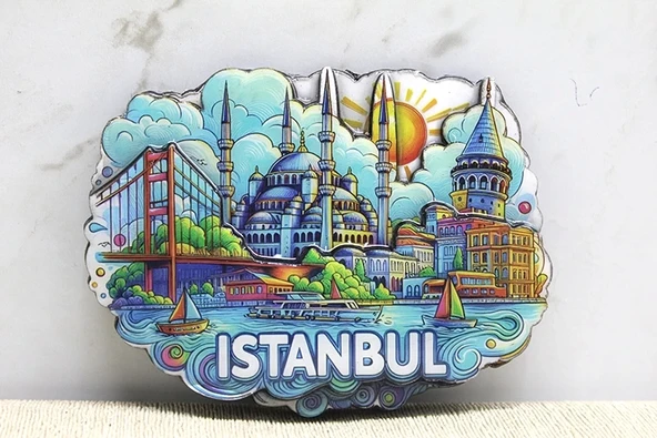 Ahşap İstanbul Temalı Magnet Alk4361 ürün görseli 1