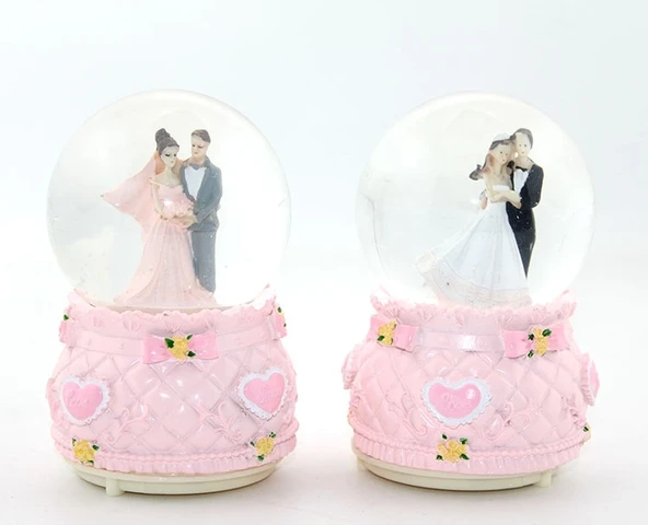 Işıklı Müzikli Kar Küresi 13 Cm Alk1787 ürün görseli 1