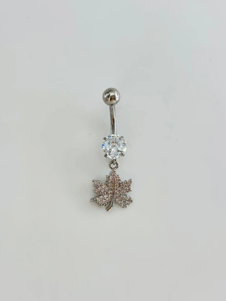 Yaprak Detaylı Göbek Piercing - Pg0158 ürün görseli 1