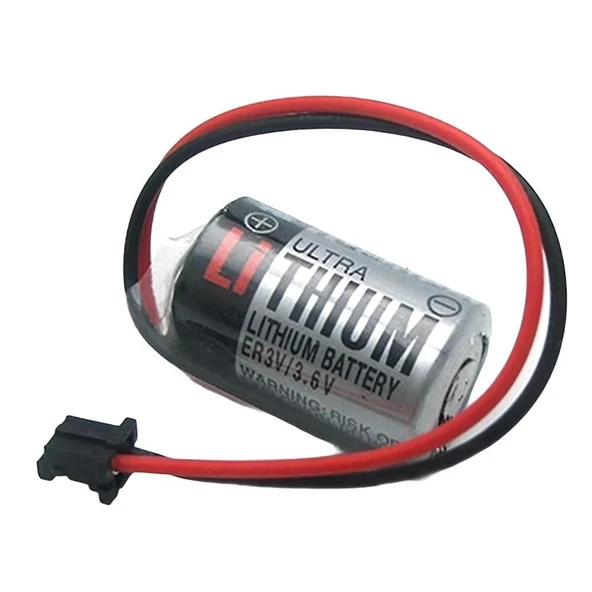 Er3V 3.6V 1/2Aa Size Lithium Pil - Siyah Soket ürün görseli 1