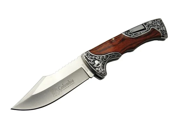 A3157A / Kamp Çakı 23 Cm - Gül Ağacı İşlemeli Saplı ürün görseli 1