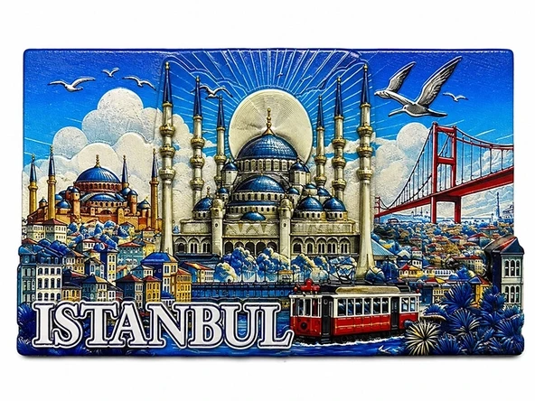 İstanbul Temalı Silikon Buzdolapı Süsü Magnet Alk5379 ürün görseli 1