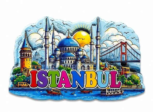 İstanbul Temalı Silikon Buzdolapı Süsü Magnet Alk5374 ürün görseli 1
