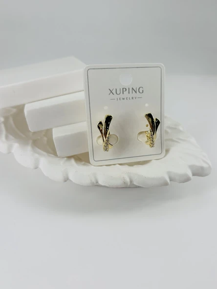 Zirkon Taşlı Pirinç Zirkon Küpe - Kp00310 ürün görseli 1