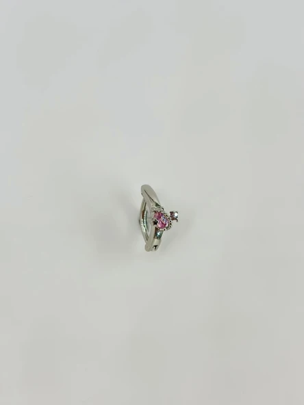 Rodyum Zirkon Taşlı Çelik Göbek - Pg0006 ürün görseli 1