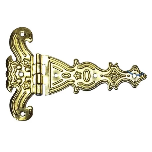 Dekoratif, Sac Tek Kuyruklu Menteşe - 69X102 Mm, Büyük, Sarı, 100 Adet ürün görseli 1