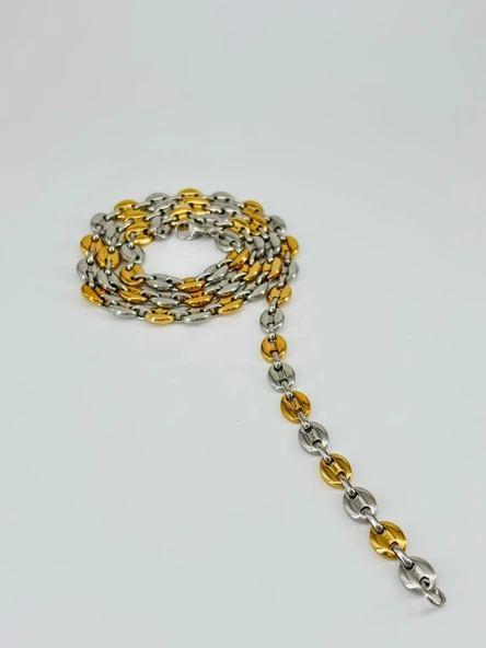 Rodyum Çelik Erkek Kolye 60 Cm - Ekl0046 - Resim 2