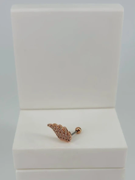Zirkon Taşlı Uç Kısmı : Pirinç Kıkırdak Bar Uzunluğu : 6 Mm / Bar Kalınlığı 0.8 Mm / Top Boyu 3 Mm / Çap 10 Mm - Pt0055-2 ürün görseli 1