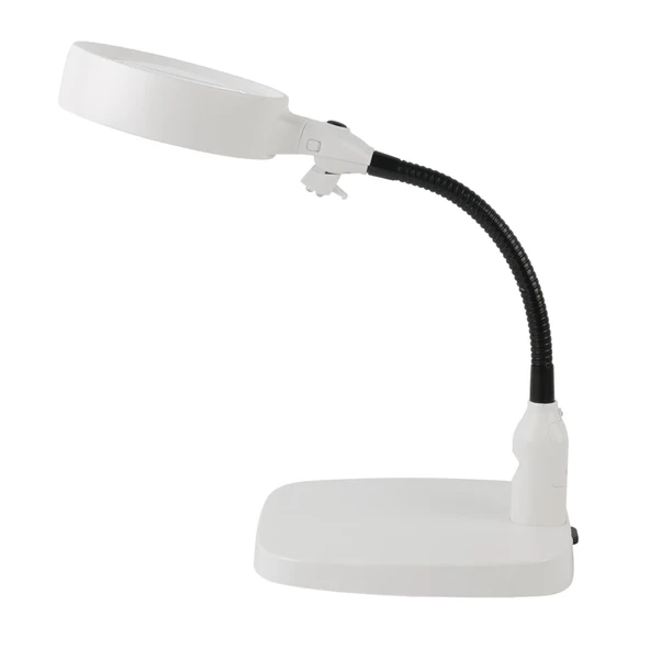 Masaüstü 10X Led Işıklı Büyüteç Okuma El Sanatları Onarım Büyüteç 7765 ürün görseli 1