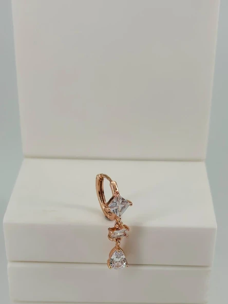 Zirkon Taşlı Uç Kısmı : Pirinç Kıkırdak Bar Uzunluğu : 6 Mm / Bar Kalınlığı 0.8 Mm / Top Boyu 3 Mm / Çap 10 Mm - Pt0077-2 ürün görseli 1