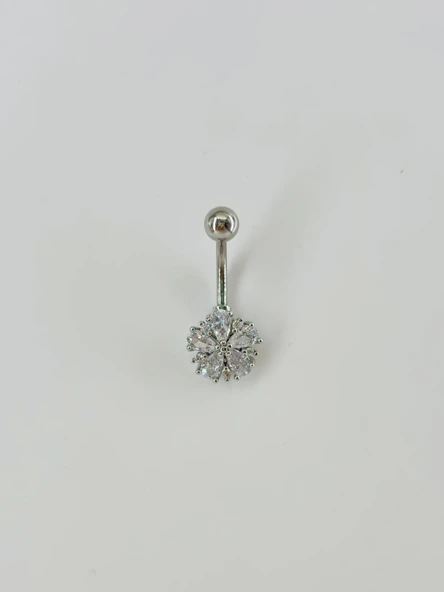 Çiçek Detaylı Göbek Piercing - Pg0041 ürün görseli 1