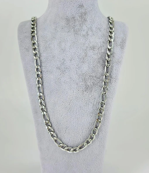 Rodyum Çelik Erkek Kolye 60 Cm - Ekl0037 ürün görseli 1
