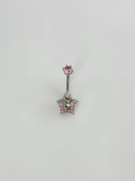Tavşan Detaylı Göbek Piercing - Pg0171 ürün görseli 1