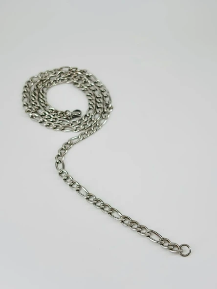 Rodyum Çelik Erkek Kolye 60 Cm - Ekl0037 - Resim 2