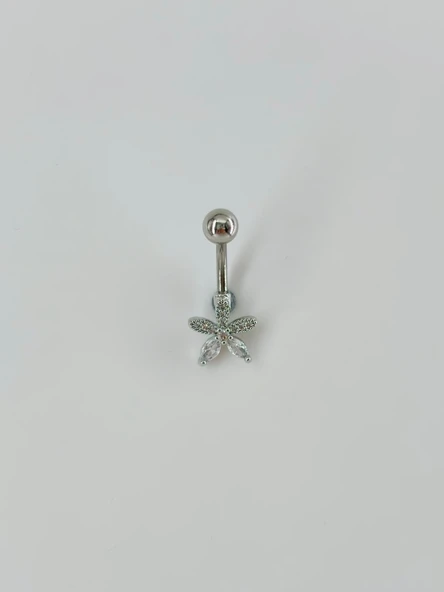Çiçek Detaylı Göbek Piercing - Pg0028 ürün görseli 1