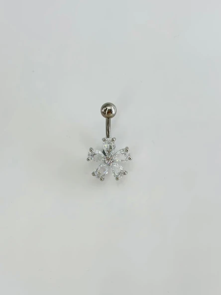 Çiçek Detaylı Göbek Piercing - Pg0133 ürün görseli 1
