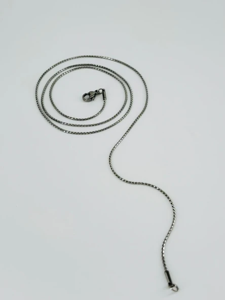 Rodyum Çelik Erkek Kolye 60 Cm - Ekl0005 - Resim 2