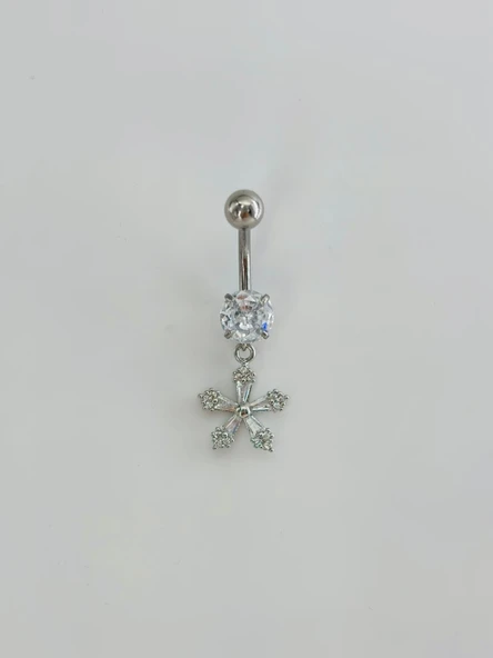 Çiçek Detaylı Göbek Piercing - Pg0134 ürün görseli 1