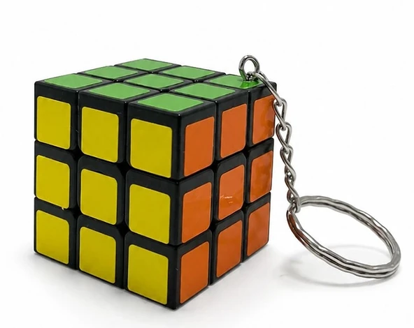 Zeka Küpü Anahtarlık - Mini Rubik Küpü Taşınabilir Oyuncak Alk4012 ürün görseli 1