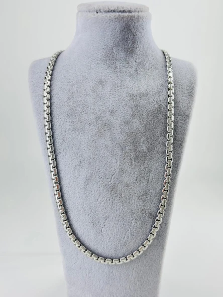 Gri Çelik Çelik Kolye 60 Cm - Ekl0056 ürün görseli 1