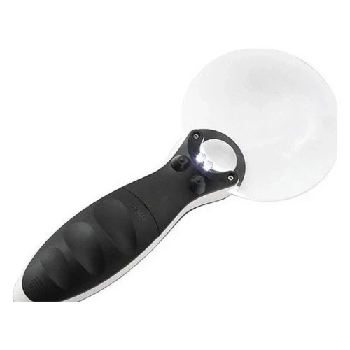 Kontrolü Için 10X 20X,2Led Işıklı El Büyüteç - Resim 3