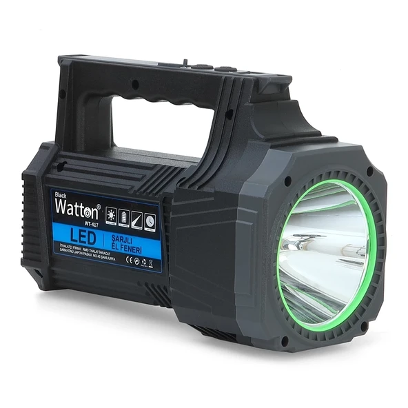 Led Şarjlı El Feneri 25W Wt-417 - Resim 4