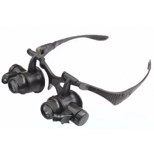 Gözlük Modeli 10X 15X 20X 25X Lens,2Led Işıklı,Büyüteç ürün görseli 1