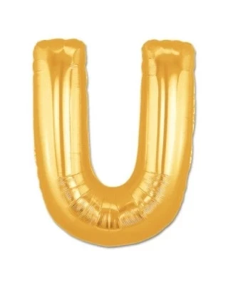U Harf Folyo Balon Altın Renk 40 İnç ürün görseli 1