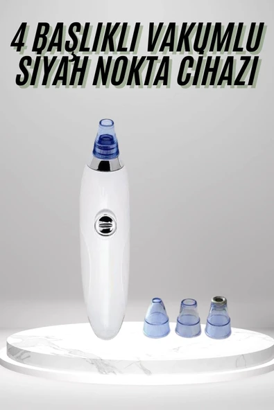 4 Başlıklı Pilli Vakumlu Siyah Nokta Temizleyici Akne Sivilce Önleyici ürün görseli 1