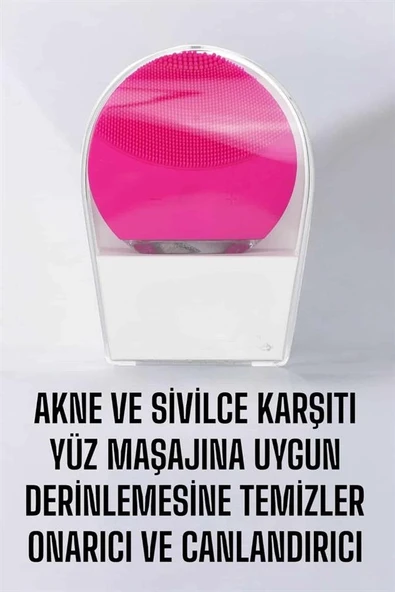 Profesyonel Yüz Temizleme Masaj Aleti Su Geçirmez, Kablosuz Şarj Özellikli Kolay Temizlenebilir ürün görseli 1